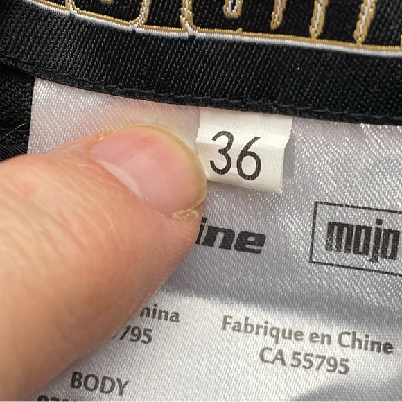 GOLDLINE Mens Mojo Black Pinstripes Curling Pants Size 36 - Picture 6 of 13